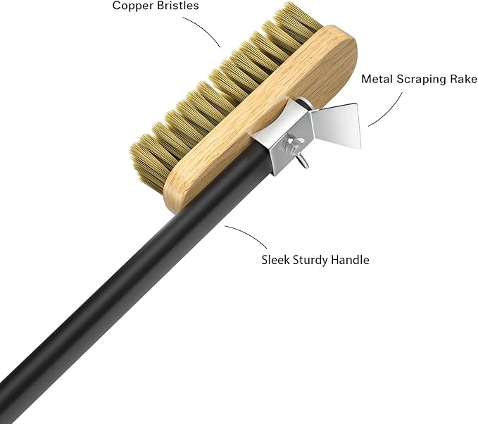 pizza oven cleaning brush/scraper